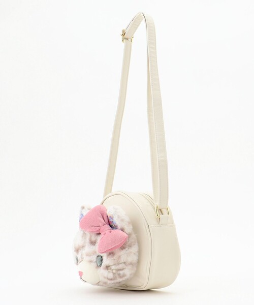 ANY（エニィ）の「ふわふわネコポシェット（ショルダーバッグ・キッズ・ベージュ系6/ブラック系・F）」の8枚目の写真