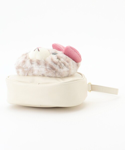 ANY（エニィ）の「ふわふわネコポシェット（ショルダーバッグ・キッズ・ベージュ系6/ブラック系・F）」の10枚目の写真