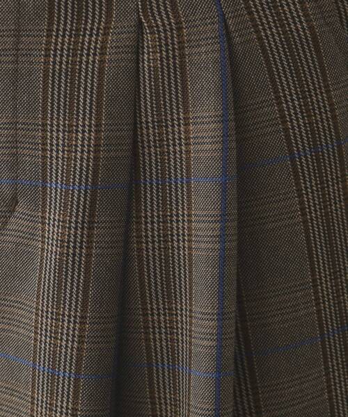 OPAQUE.CLIP（オペークドットクリップ）の「◆ストレッチチェックワイドパンツ【洗濯機洗い可】（その他パンツ・レディース・ブラウン系その他2/ベージュ系1・38/40/42）」の10枚目の写真