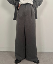vieux by MAISON BREEZE | 【vieux by MAISON BREEZE】Marvelt tuck wide pants #1(その他パンツ)