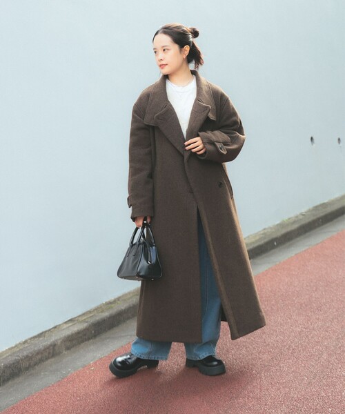 Ray BEAMS（レイビームス）の「モッサ スタンドカラー コート（その他