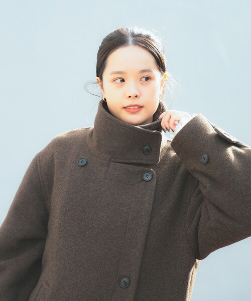 Ray BEAMS（レイビームス）の「モッサ スタンドカラー コート（その他