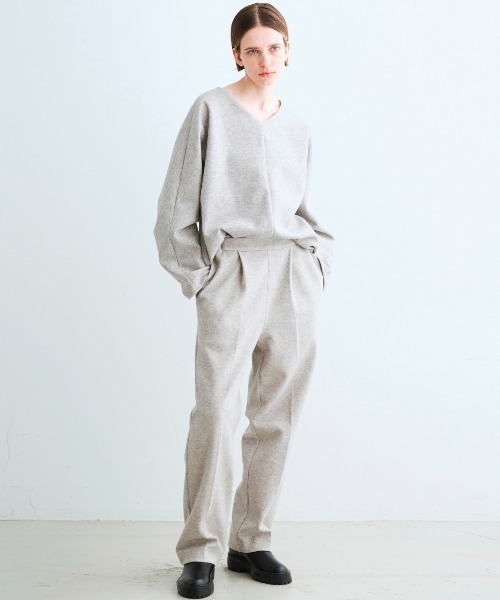 three dots(スリードッツ)の「ウーリージャージー パンツ(その他パンツ・レディース・グレー系その他/ブラック・X-SMALL/SMALL/MEDIUM)」の9枚目の写真