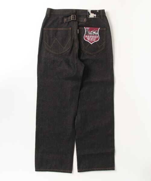 BADWAY（バッドウェイ）の「leather doubleknee rigid denim（デニム