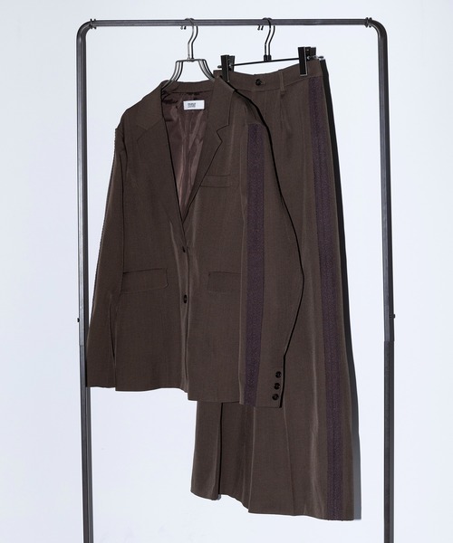 セール】【MAISON BREEZE reveur】side lace tuck pants サイド