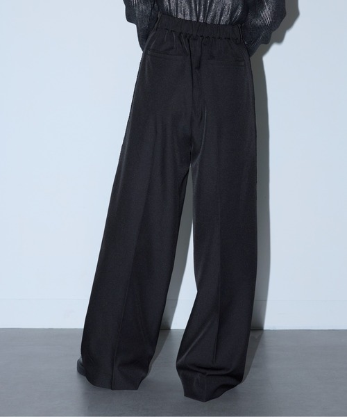 MAISON BREEZE reveur(メゾンブリーズレヴール)の「【MAISON BREEZE reveur】side lace tuck pants サイドレースタックパンツ(スラックス・レディース・ブラック/ブラウン・M/S)」の12枚目の写真