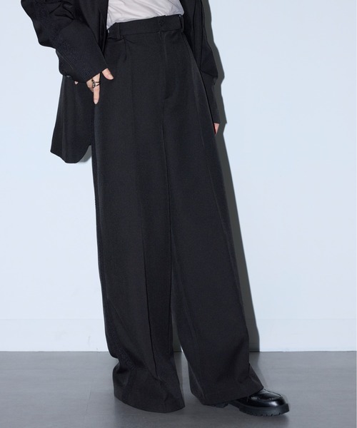 MAISON BREEZE reveur(メゾンブリーズレヴール)の「【MAISON BREEZE reveur】side lace tuck pants サイドレースタックパンツ(スラックス・レディース・ブラック/ブラウン・M/S)」の22枚目の写真