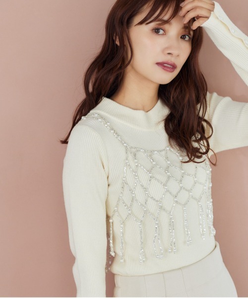 mysty woman(ミスティウーマン)の「スパークルビーズビスチェ 246425(その他トップス・レディース・シルバー・FREE)」の1枚目の写真