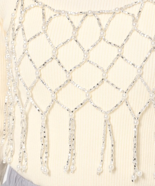 mysty woman(ミスティウーマン)の「スパークルビーズビスチェ 246425(その他トップス・レディース・シルバー・FREE)」の11枚目の写真