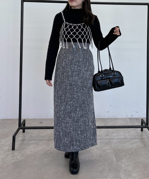 mysty woman(ミスティウーマン)の「スパークルビーズビスチェ 246425(その他トップス・レディース・シルバー・FREE)」の13枚目の写真