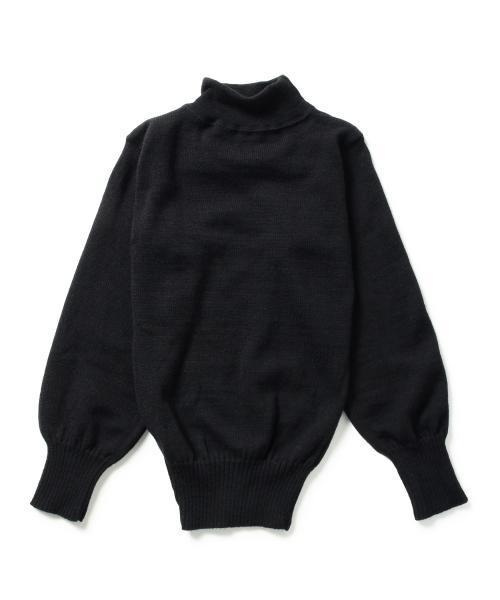 BEAMS BOY(ビームスボーイ)の「BEAMS BOY / DEAD STOCK モックネックニット(ニット/セーター・レディース・ブラック・ONE SIZE)」の2枚目の写真