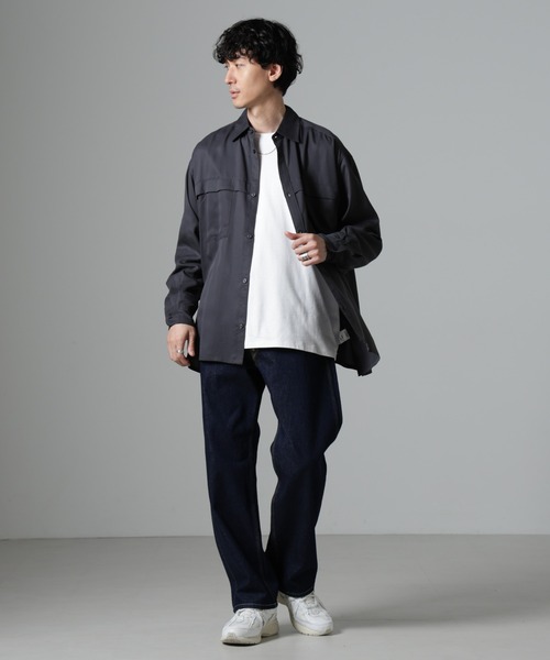 セール】テンセルツイルポケットレギュラーカラーシャツ（シャツ