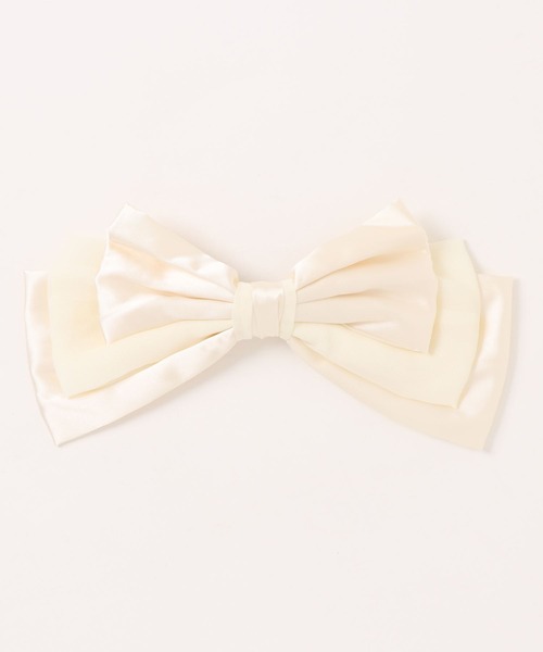 apres jour×ARIAZ】サテン風ヘアリボンバレッタ（バレッタ/ヘア