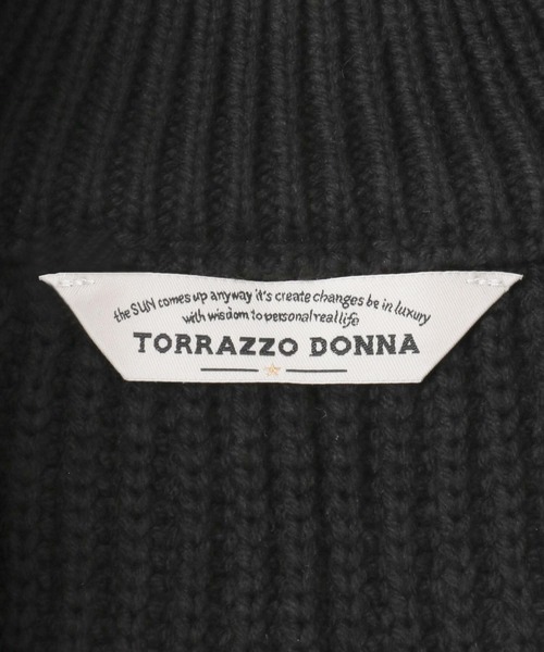 Torrazzo Donna（トラッゾドンナ）の「TORRAZZO DONNA　Knit Broad Cloth Maxi One-piece（ワンピース・レディース・ホワイト/ブラック・FREE）」の8枚目の写真