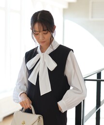 green label relaxing | ボウタイ ギャザー ブラウス(シャツ/ブラウス)