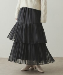 OPAQUE.CLIP | チュールプリーツティアードスカート(スカート)