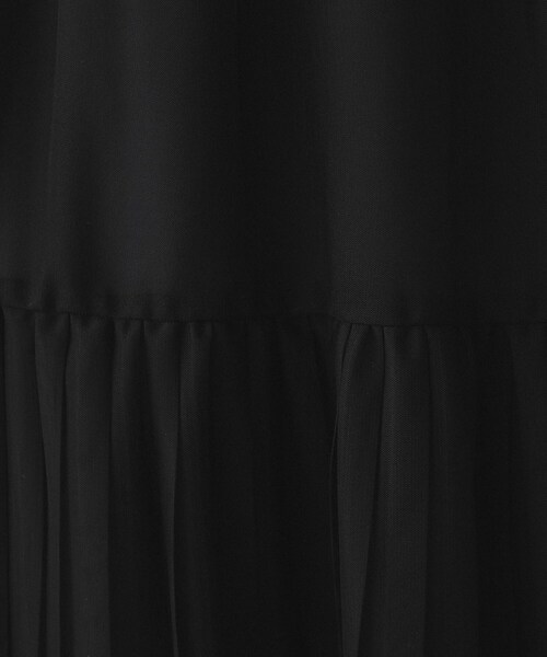 OPAQUE.CLIP（オペークドットクリップ）の「◆チュールプリーツティアードスカート【洗濯機洗い可】（スカート・レディース・ブラック/チャコールグレー・36/38/40）」の10枚目の写真