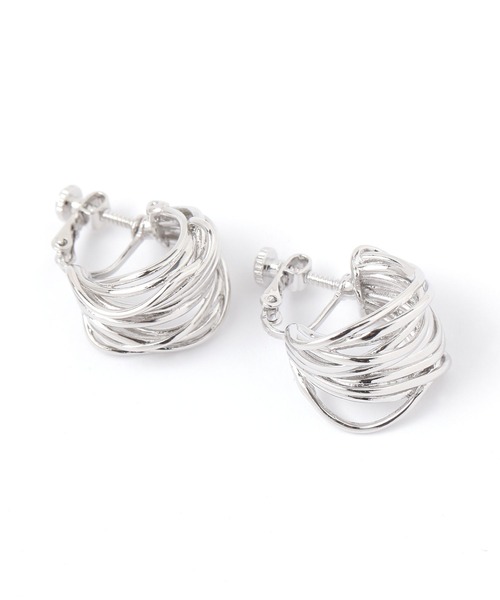 niko and...(ニコアンド)の「メタルカーブイヤリング(イヤリング・レディース・グレー/イエロー・0)」の5枚目の写真