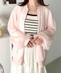 チュールレイヤードブルゾン