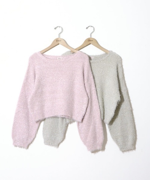 flower（フラワー）の「パーティーシャギーニット（ニット/セーター・レディース・ピンク/カーキ・FREE）」の10枚目の写真