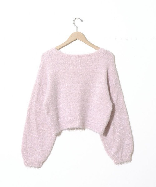 flower（フラワー）の「パーティーシャギーニット（ニット/セーター・レディース・ピンク/カーキ・FREE）」の11枚目の写真