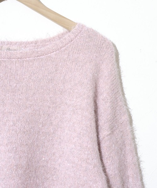 flower（フラワー）の「パーティーシャギーニット（ニット/セーター・レディース・ピンク/カーキ・FREE）」の12枚目の写真