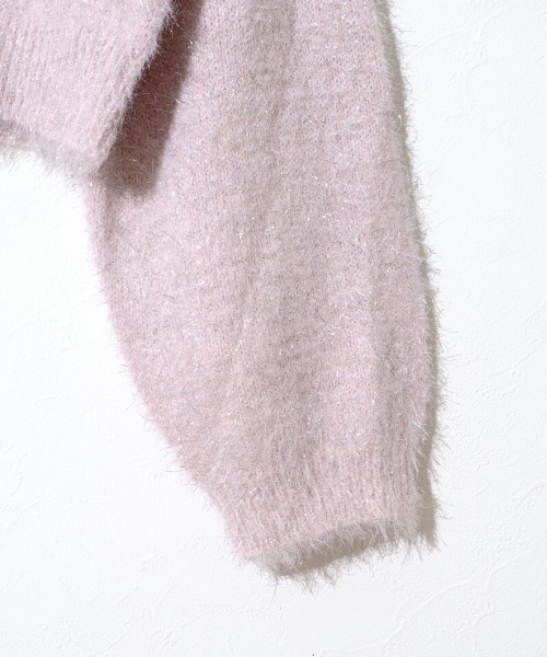 flower（フラワー）の「パーティーシャギーニット（ニット/セーター・レディース・ピンク/カーキ・FREE）」の13枚目の写真