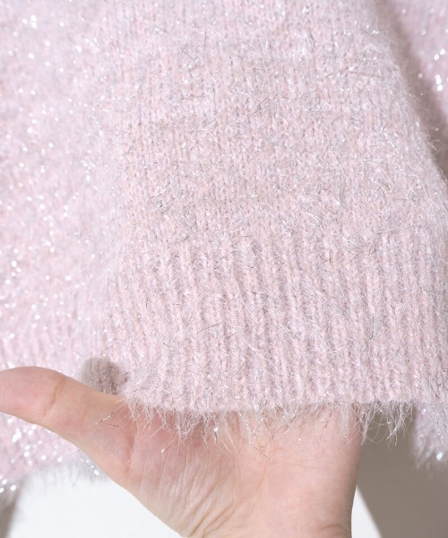 flower（フラワー）の「パーティーシャギーニット（ニット/セーター・レディース・ピンク/カーキ・FREE）」の17枚目の写真