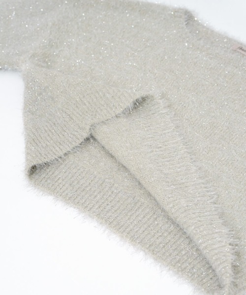 flower（フラワー）の「パーティーシャギーニット（ニット/セーター・レディース・ピンク/カーキ・FREE）」の8枚目の写真