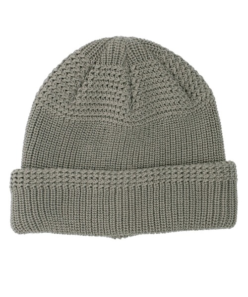 Basiquenti（ベーシックエンティ）の「【Basiquenti】Pattern Poly Watch（パターンポリワッチ）BCD-Y41982（ニットキャップ/ビーニー・メンズ・キャメル/ダークグリーン/杢グレー/ブラック・FREE）」の2枚目の写真