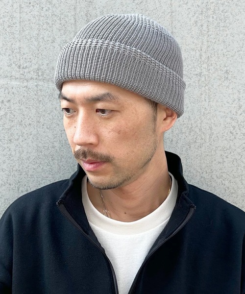 Basiquenti（ベーシックエンティ）の「【Basiquenti】Pattern Poly Watch（パターンポリワッチ）BCD-Y41982（ニットキャップ/ビーニー・メンズ・キャメル/ダークグリーン/杢グレー/ブラック・FREE）」の6枚目の写真