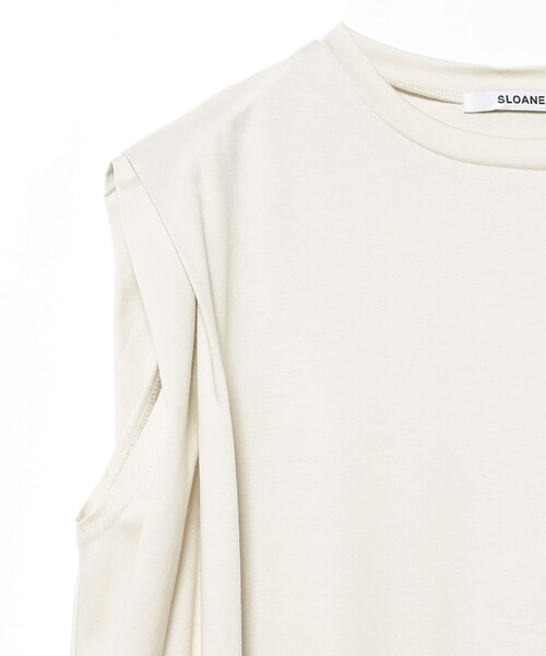 SLOANE（スローン）の「【別注】SLOANE / タックショルダー ワンピース（ワンピース・レディース・ブラック/ライトグレー/カーキ・1/2）」の8枚目の写真