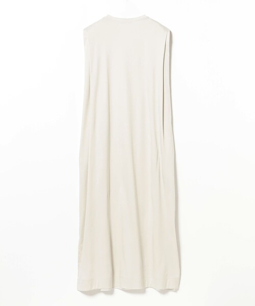 SLOANE スローン　コットン　タックショルダーワンピース　ロング丈　ベージュ 別注】SLOANE / タックショルダー ワンピース［手洗い可