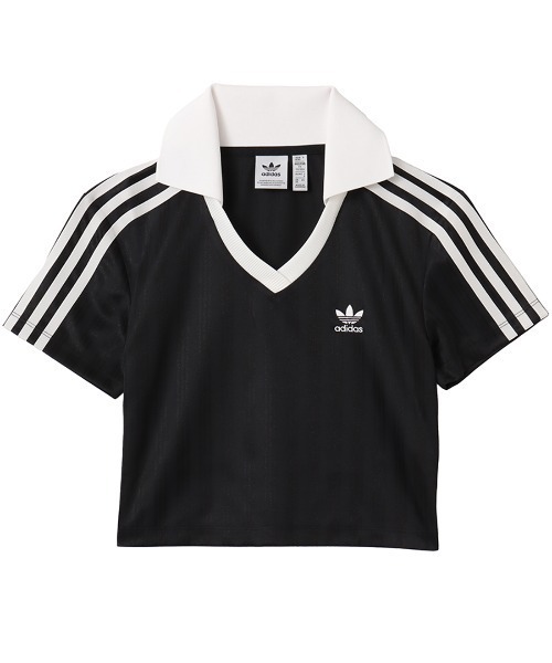adidas ポロシャツ Vネック 白 xs セール】アディカラー フットボール ジャカード Vネック 長袖