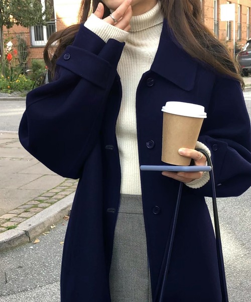 セール】ウールライクステンカラーコート（その他アウター）｜Girly