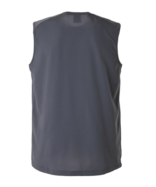 セール】Black Out ジャガードメッシュニットノースリーブシャツ