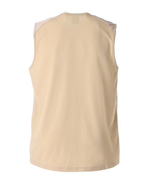 セール】Black Out ジャガードメッシュニットノースリーブシャツ