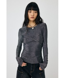 MOUSSY | CROSS GATHER SLIM トップス(Tシャツ/カットソー)