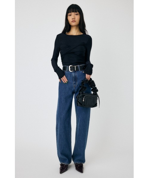 MOUSSY（マウジー）の「CROSS GATHER SLIM トップス（Tシャツ