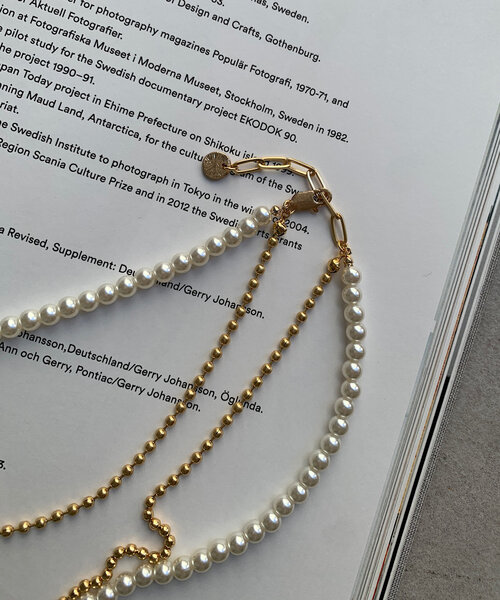 DouDou(ドゥドゥ)の「パール×ボールチェーンネックレス(ネックレス・レディース・ゴールド/シルバー・FREE)」の12枚目の写真