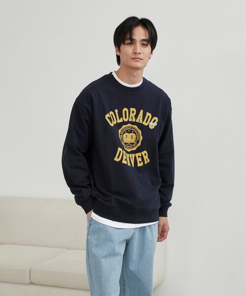 PENNEYS(ぺニーズ)の「Penneys(ぺニーズ)別注クリアコットンロゴプリントスウェット(スウェット・メンズ・ネイビー/ホワイト/ライトグレー・M/L/XL)」の10枚目の写真