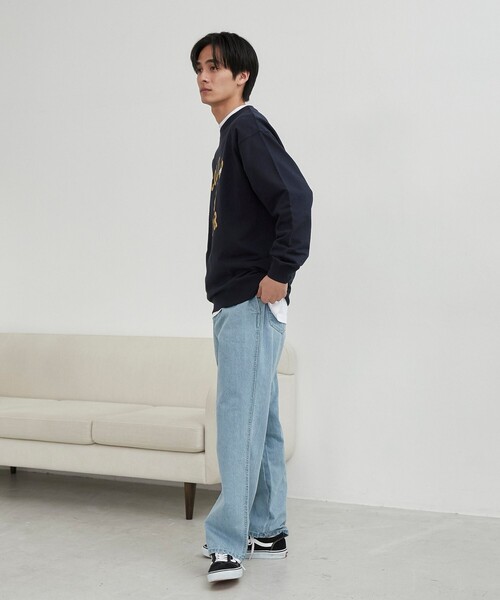 PENNEYS(ぺニーズ)の「Penneys(ぺニーズ)別注クリアコットンロゴプリントスウェット(スウェット・メンズ・ネイビー/ホワイト/ライトグレー・M/L/XL)」の11枚目の写真