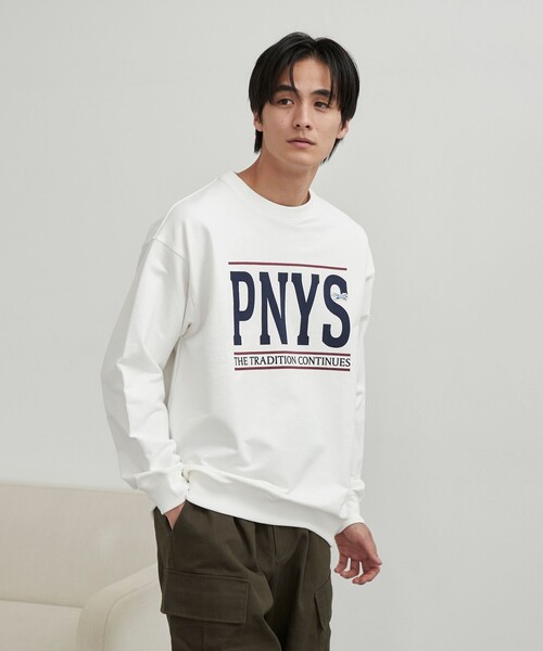 PENNEYS(ぺニーズ)の「Penneys(ぺニーズ)別注クリアコットンロゴプリントスウェット(スウェット・メンズ・ネイビー/ホワイト/ライトグレー・M/L/XL)」の17枚目の写真