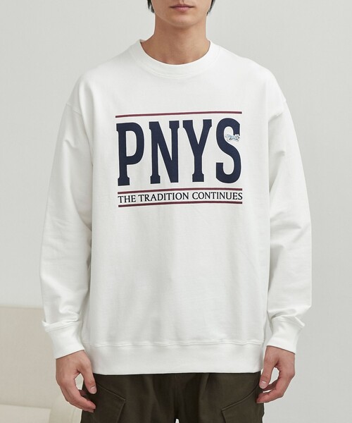 PENNEYS(ぺニーズ)の「Penneys(ぺニーズ)別注クリアコットンロゴプリントスウェット(スウェット・メンズ・ネイビー/ホワイト/ライトグレー・M/L/XL)」の19枚目の写真
