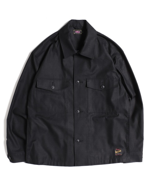 Back satin Military shirt（シャツ/ブラウス）｜ROTAR
