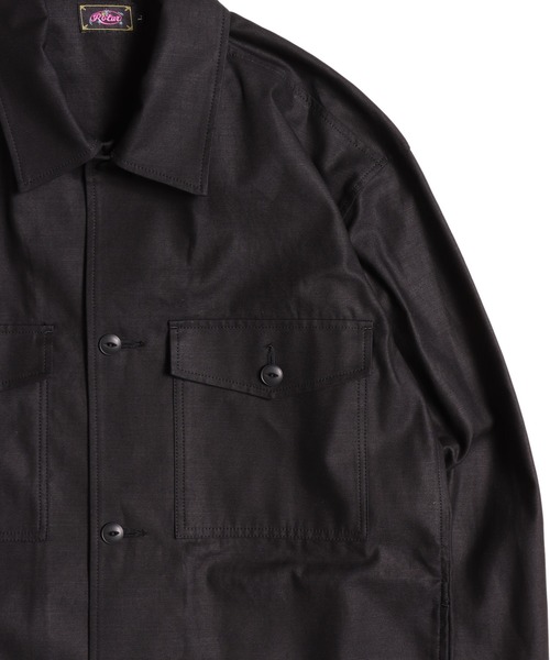 ROTAR（ローター）の「Back satin Military shirt（シャツ/ブラウス・メンズ・ブラック/オリーブ・MEDIUM/LARGE/X-LARGE）」の4枚目の写真