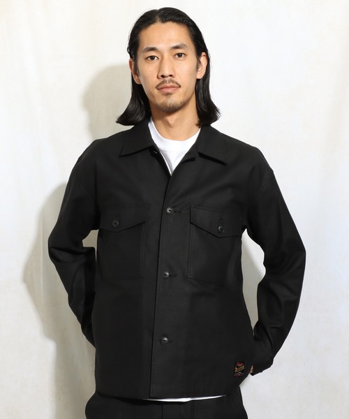 トップス RHC RonHerman military Back satin shirt トップス RHC RonHerman military Back satin shirt Back Satin Short