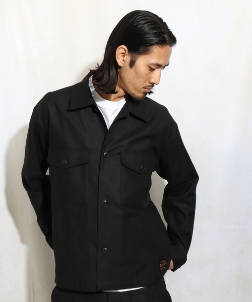 ROTAR（ローター）の「Back satin Military shirt（シャツ/ブラウス・メンズ・ブラック/オリーブ・MEDIUM/LARGE/X-LARGE）」の11枚目の写真
