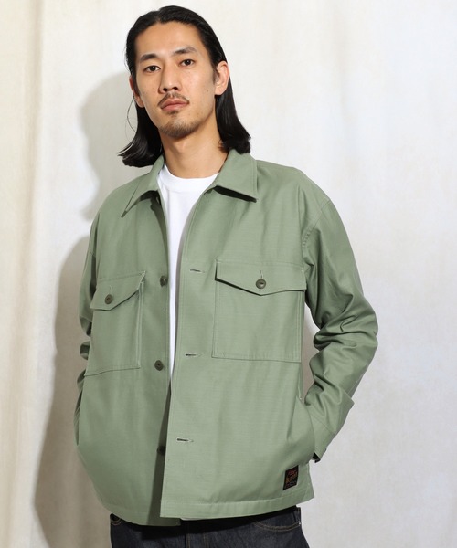 ROTAR（ローター）の「Back satin Military shirt（シャツ/ブラウス・メンズ・ブラック/オリーブ・MEDIUM/LARGE/X-LARGE）」の15枚目の写真