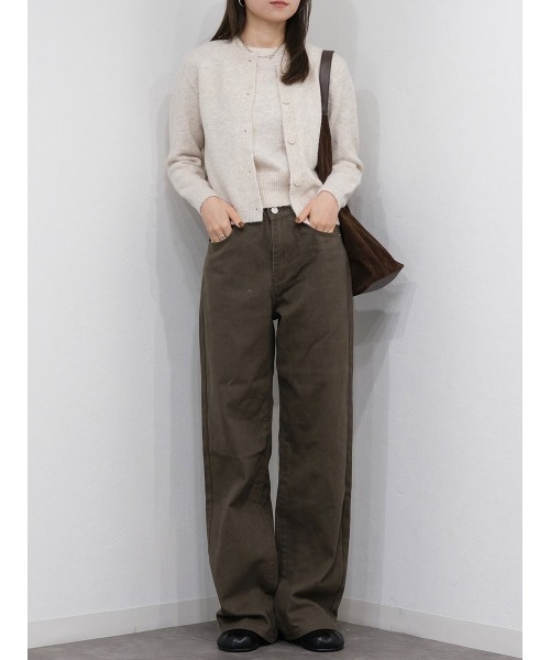 ハイライズワイドストレートデニム／highrise wide straight denim